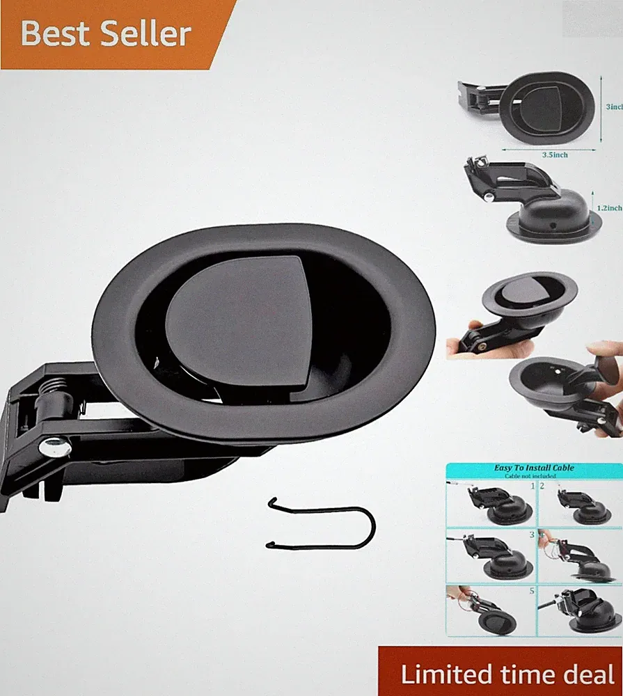 Durable Black Recliner Release Pull Handle - Easy Install, Fits La-Z-Boy & More