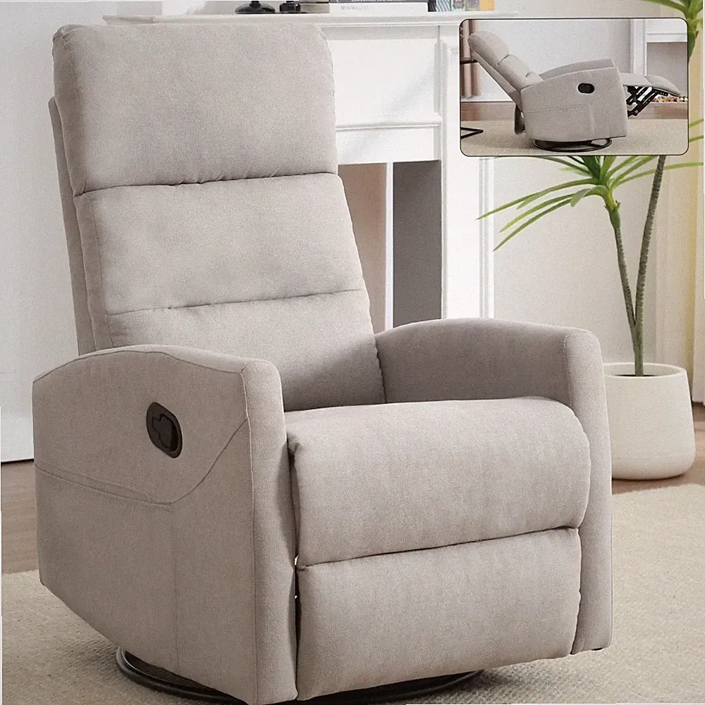 Manual rocking chair with rocker and rotating function, adjustable angle