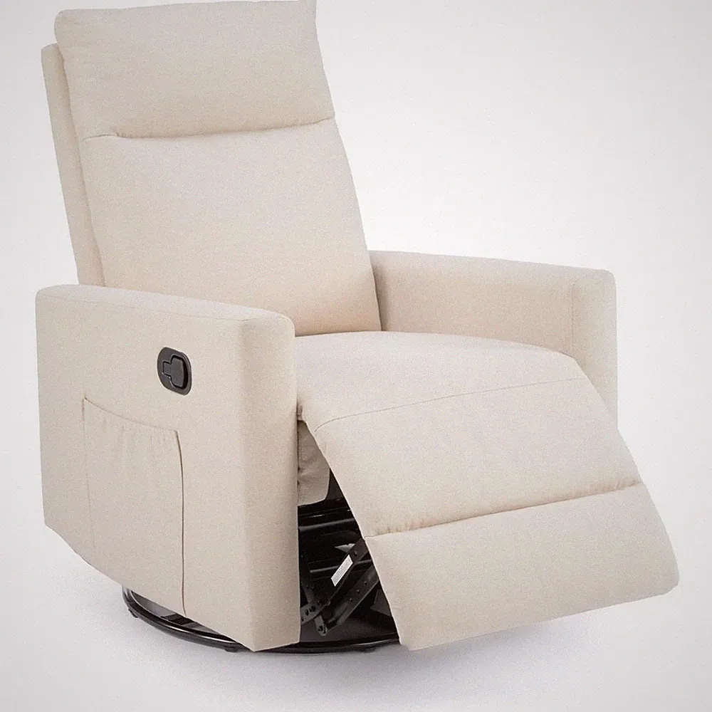 Swivel Rocking Recliner Chair Glider Rocker Nursery Chair Extra Large Footrest